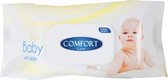 Comfort Love Baby wet wipes Soft Touch Yellow - 120 stuks - pH neutraal - Alcohol en Parabenenvrij - Aloë Vera en Camille