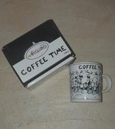 Mini beker mok in doos "Coffee  Time"