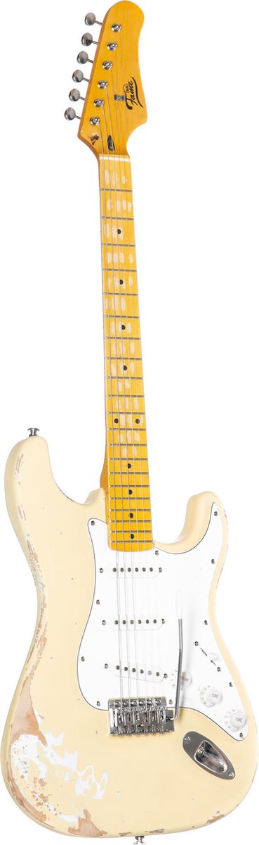 Fame ST Worn Out MN Blonde - ST-Style elektrische gitaar