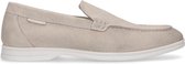 Manfield - Heren - Beige suède loafers - Maat 43