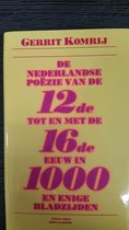 Nederlandse poezie 12de tot en met 16de eeuw