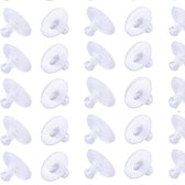 25- Transparante- Oorbelstoppers- Oorbel achterkantjes- Wit-Earring Backs -Handzaam-Sieraden maken- Charme Bijoux