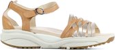 Xsensible Sandalen Vrouwen - 30303.5 Kea - Maat 37 - Cognac combi