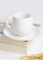 Alis White Porselein 6 persoons espresso set