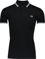 Fred Perry Polo Zwart Getailleerd - Maat XS - Heren - Lente/Zomer Collectie - Katoen