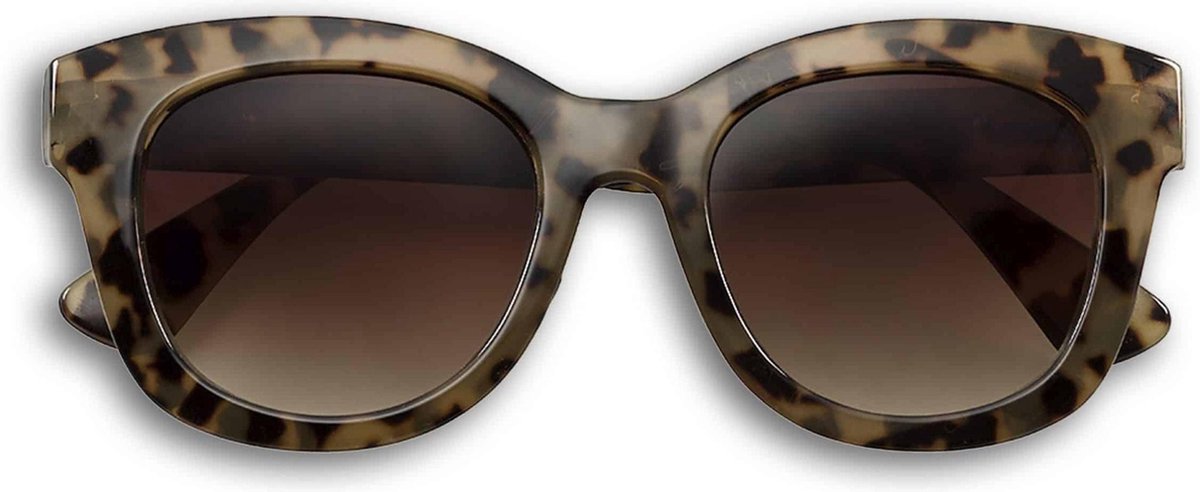 Babsee-zonnebril met leesgedeelte model Nina- Light Brown Tortoise - Sterkte +2.5