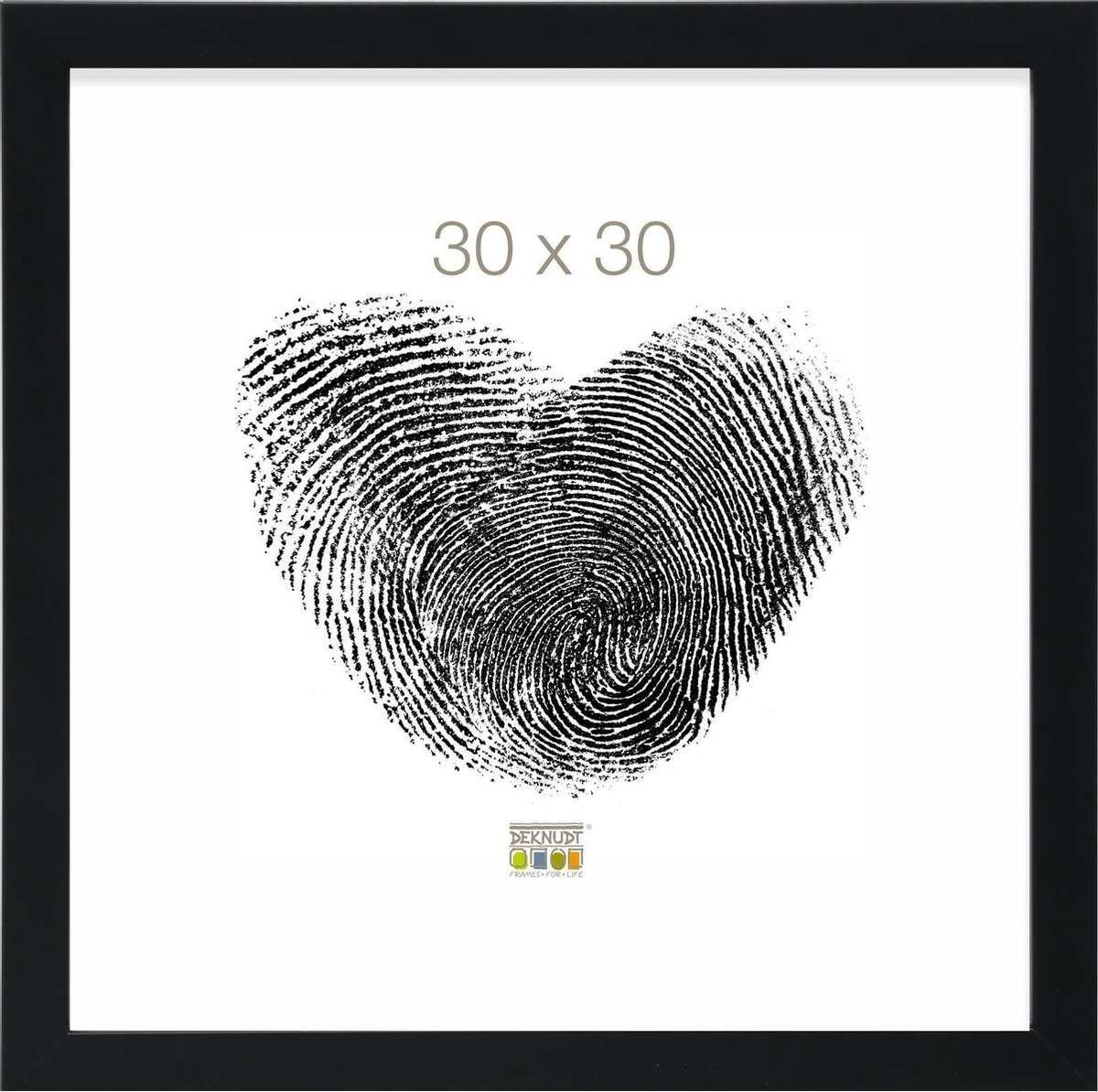 Deknudt Frames Fotolijst - Zwart - S45SK2 - Fotomaat: 30x30 cm