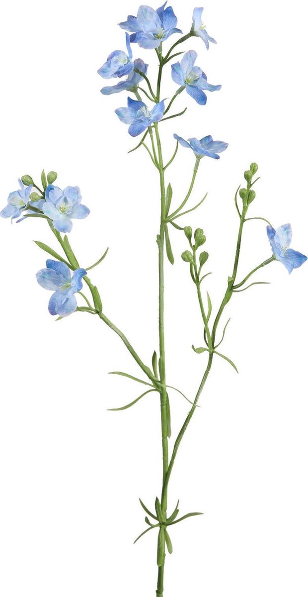 Viv! Home Luxuries Ridderspoor - zijden bloem - blauw - 85cm