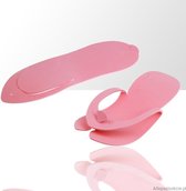 Wegwerp slippers ROZE 10 paar universeel t/m voet maat 42, hygiënisch flexibel en zacht, manicure, pedicure