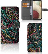 GSM Hoesje Samsung Galaxy A12 Flip Case Aztec
