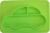 Anti-Slip silicone 3D kinder placemat auto groen | Kinderplacemat | Anti slip | Super leuk | By TOOBS