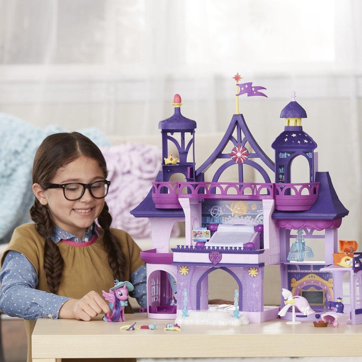 My Little Pony kasteel Friendship is magic school Twilight Spark met pony's  | bol.com