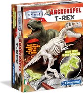 Clementoni Wetenschap & spel Archeospel T-Rex Fluor, wetenschapsdoos, dinosaurussen speelgoed