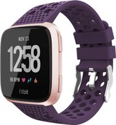 YONO Fitbit Versa 2 Bandje - Siliconen - Sport Air - Paars - Small