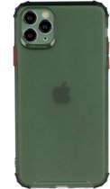 Hoesje iPhone 12 / iPhone 12 Pro - Siliconen hoesje - groen / rood