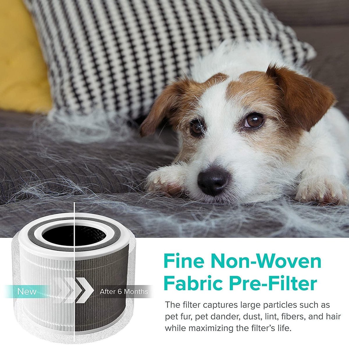 Vervangingsfilter Voor LEVOIT Core P350 Core P350-RF 3-in-1 H13 True Hepa Pet Care Vervangingsfilter En Actief Koolfilter