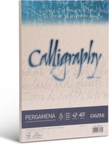 Perkament 50 vel A4 190 g/m2 inkjet kleur Zand PERGAMENA Calligraphy Sabbia 02 FAVINI