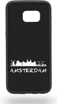 Amsterdam black and white Telefoonhoesje - Samsung Galaxy S7 Edge