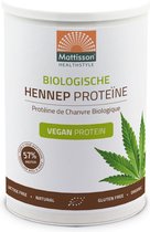 Mattisson Biologische Hennep Proteïne Poeder - Vegan Eiwitpoeder - 57% Proteïne - 400 Gram