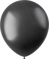 Zwarte Ballonnen Metallic Onyx Black 33cm 50st