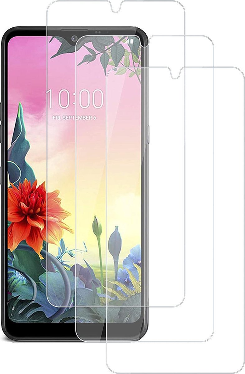 Screenprotector Glas - Tempered Glass Screen Protector Geschikt voor: LG K50s - 3x