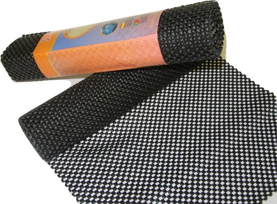 Economisch Commissie Overgang Anti slip mat - Antislipmat op rol zwart - 30 x 150 cm x 3 mm - set van 2  stuks | bol.com