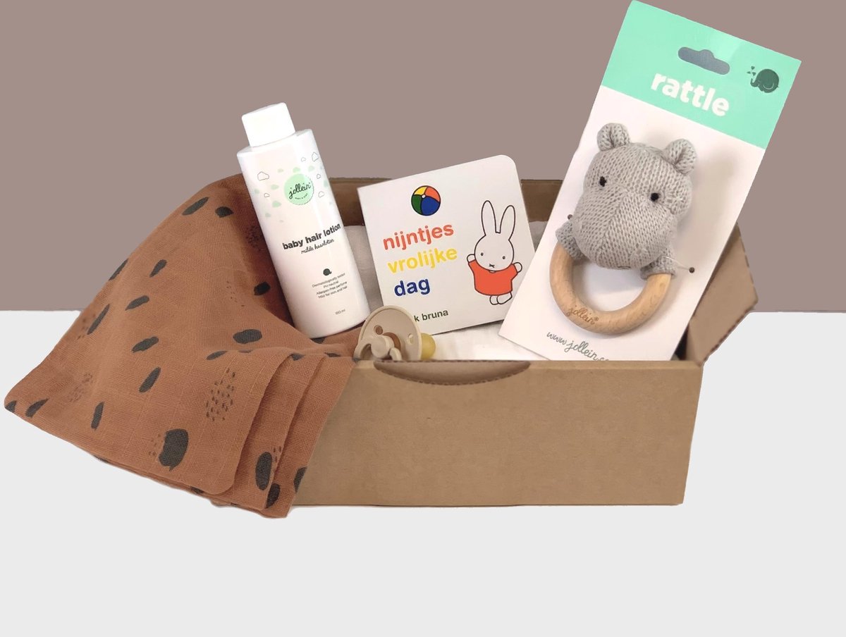 Goedkoopste Little Fox Baby Cadeaubox Kraampakket Geboortegeschenk Unisex - Klein
