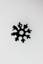 Multitool Fiets Sleutelhanger - 18 in 1 - Sneeuwvlok Zwart - Snowflake