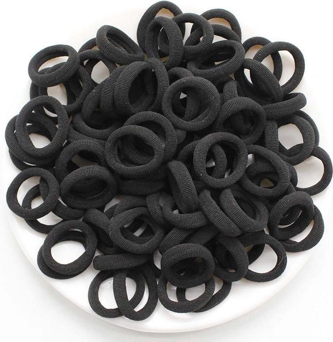 Haar Elastiekjes- Haarbanden-Voor Meisjes-Haaraccessoires- 50 Stuks-Zwart