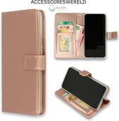 Bookcase Rose Goud - Samsung Galaxy A7 2018 - Portemonnee hoesje