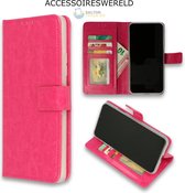 Bookcase Roze - Samsung Galaxy A6 Plus 2018 - Portemonnee hoesje