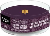 Woodwick Velvet Tobacco petite kaars