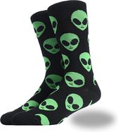 Alien sokken - Unisex - One size fits all - Alien cadeau - Cadeau voor mannen