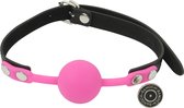 Banoch - Ballgag siliconen met verstelbare band - Donker Roze - Bal ∅ 4 cm