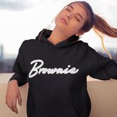 Blondie & Brownie Premium Hoodie (Brownie - Maat XL) | BFF Koppel Sweater | Best Friends Forever