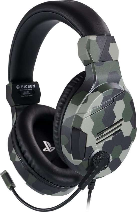 Bigben Interactive PS4OFHEADSETV3G écouteur/casque Avec fil Arceau Jouer  Camouflage | bol.com