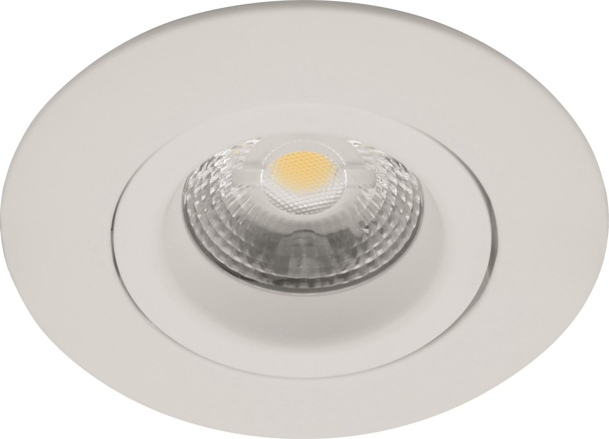 Prilux 'Navi' Kantelbare LED Inbouwspot 94mm | 6,5W | warm wit 3K | Dimbaar | 5 jaar garantie