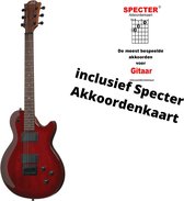 Lâg Old Port Shadow Elektrische Gitaar GLE I100-OPS Met Specter Akkoordenkaart