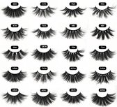 3D faux mink lashes|valse wimpers|dramatische volume|25mm