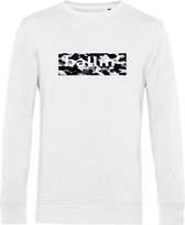 Heren Sweaters met Ballin Est. 2013 Camo Block Sweater Print - Wit - Maat XS