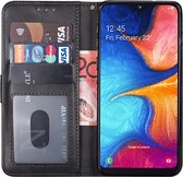 Samsung A10S hoesje bookcase zwart - Samsung galaxy A10S hoesje bookcase zwart wallet case portemonnee book case hoes cover