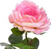 Viv! Home Luxuries Roos - zijden bloem - roze - 68cm - topkwaliteit