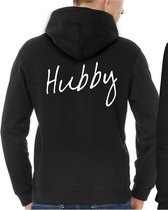 Hubby / Wifey Hoodie (Hubby - Maat XXL) | Koppel Cadeau | Valentijn Cadeautje voor hem & haar