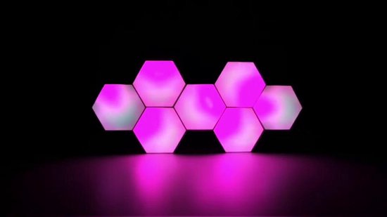 Applique Murale LED Hexagonale RGB, Bluetooth, Éclairage