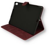 Casemania Hoes Geschikt voor Apple iPad Air 2020 - Air 4 10.9 inch (2020) Bordeau Red - Book Case met Magneetsluiting & Glazen Screenprotector