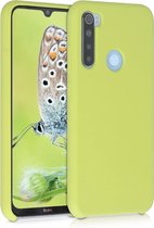 kwmobile telefoonhoesje voor Xiaomi Redmi Note 8 (2019 / 2021) - Hoesje met siliconen coating - Smartphone case in matcha groen