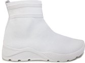 Power Escorts - Super sexy hoge sneakers - Witte Fashion & Bella - hoge damessneakers - size 41