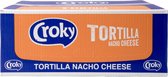 Croky Tortilla Chips Nacho Cheese Smaak - Doos 20 zakjes van 40gram