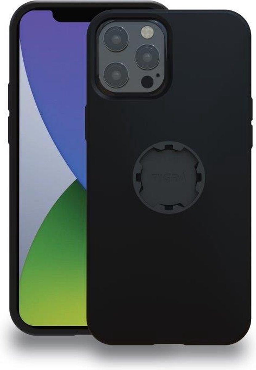 Apple iPhone 12 Pro Max Hoesje - Tigra - Mountcase 2 Serie - Hard Kunststof Backcover - Zwart - Hoesje Geschikt Voor Apple iPhone 12 Pro Max
