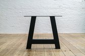 Tafelmagazijn Stalen A-Poot Zwart Gepoedercoat ( 1 stuk )